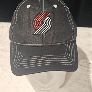 Portland Trail Blazers black and red adjustable snapback hat